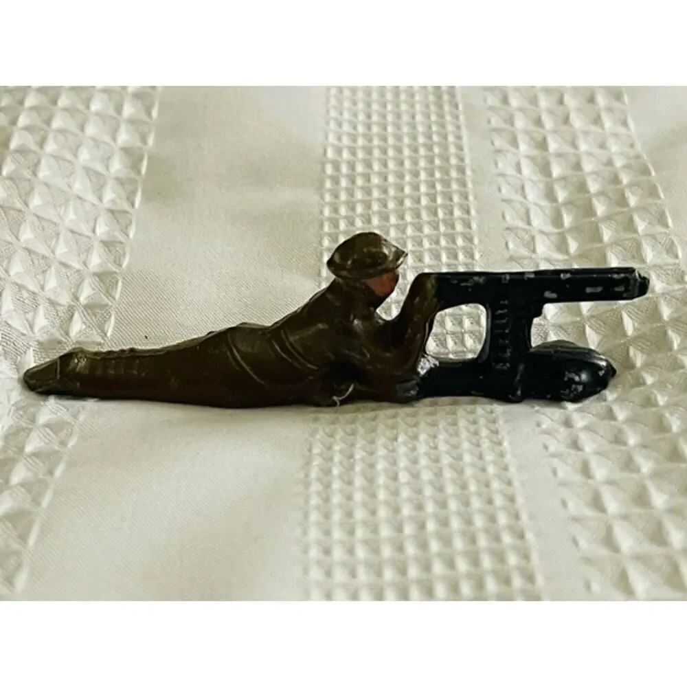 Barclay Manoil Sharp Shooter Lead Soldier Lying Down WW1